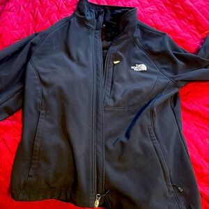 The North Face — sz L black jacket with zip breast pocket